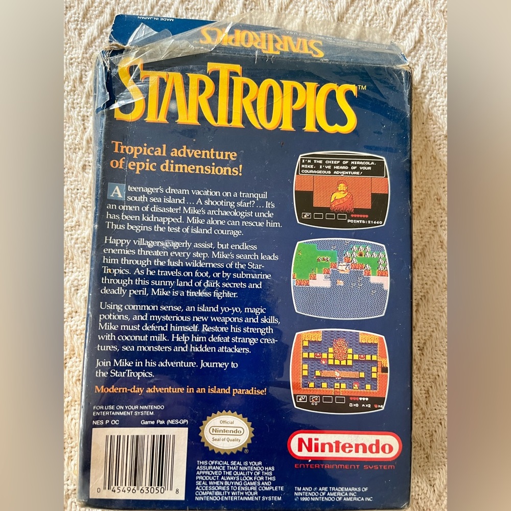 StarTropics Star Tropics NES Nintendo Authentic - Picture 4 of 6
